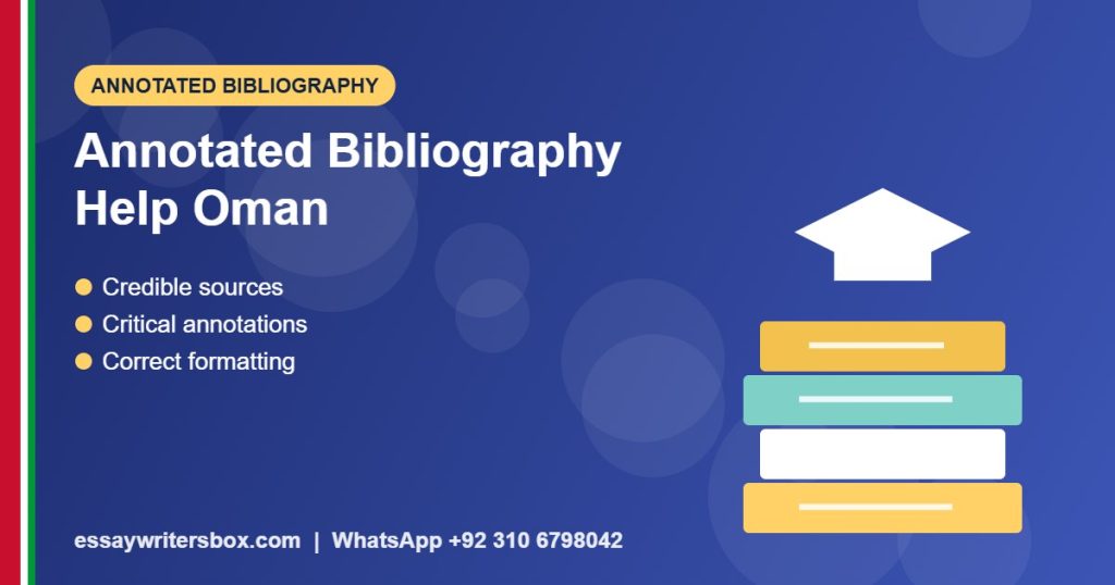 annotated bibliography help Oman - Annotated Bibliography