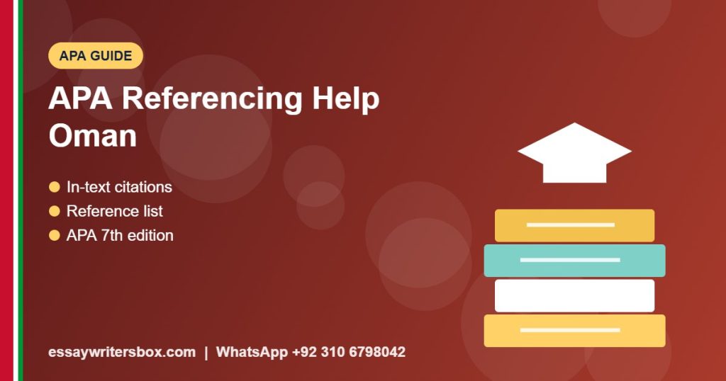 APA referencing help Oman - APA Guide