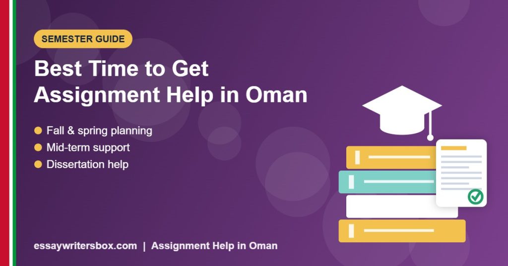 Best time to get assignment help in Oman semester guide